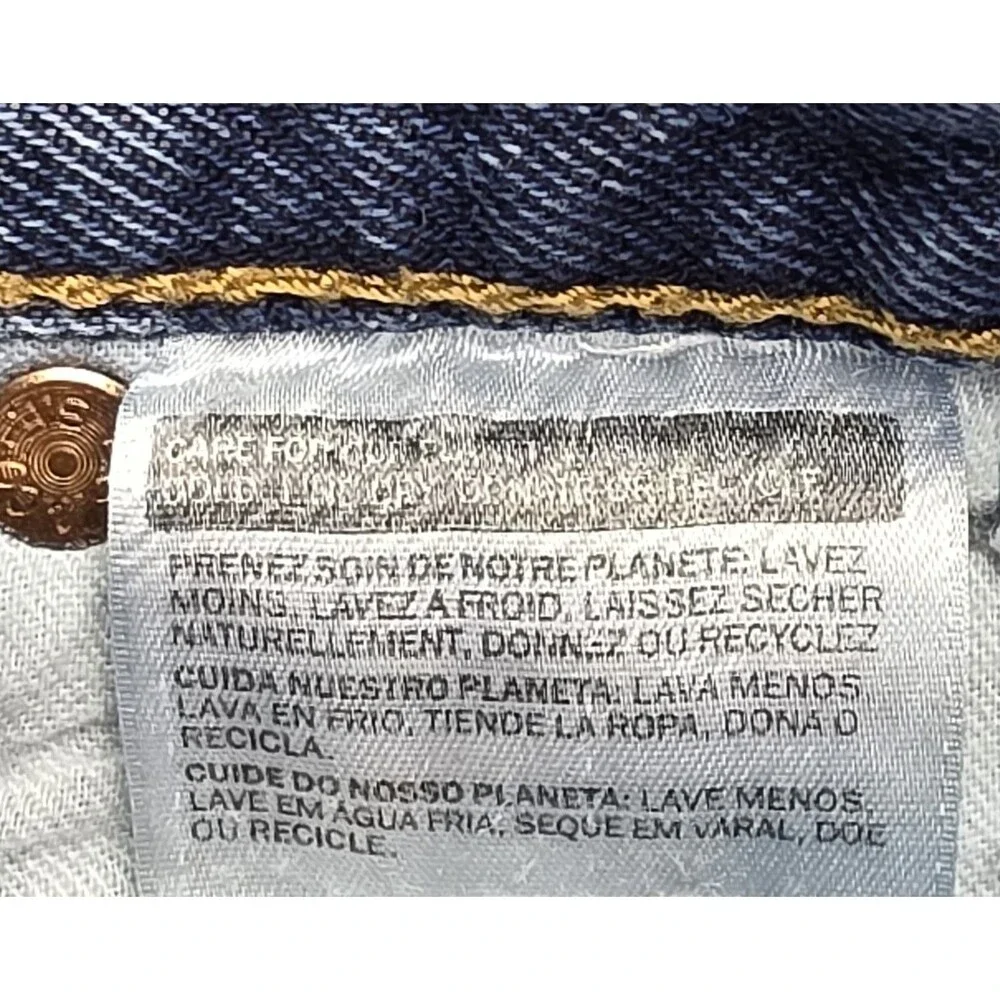 Levi's Men's 501 40x30 Original Straight Fit Jeans - Dark Wash